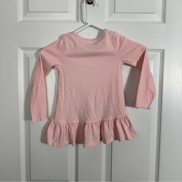 Cynthia Rowley pink ruffle-hem sequined unicorn top, sz XS/4, cotton - Picture 7 of 7